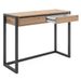 Finori Table console Denver 44 Chêne artisanal et gris anthracite - Photo n°5