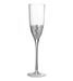 Flûte à champagne transparent et argenté Licia - Photo n°1