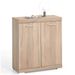 FMD Armoire avec 2 portes 80 x 34,9 x 89,9 cm Chêne - Photo n°1