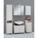 FMD Armoire de salle de bain avec miroir 70x19x67,6 cm blanc - Photo n°2