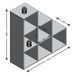 FMD Cloison de séparation avec 6 compartiments Gris béton 2 - Photo n°3