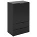 FMD Commode avec tiroir et portes 49,7x31,7x81,3 cm noir - Photo n°1