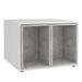 FMD Table basse avec 2 tables d'appoint 67,5x67,5x50 cm Blanc et béton - Photo n°1