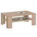 FMD Table basse avec étagère Couleur de chêne - Photo n°1