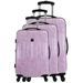 FRANCE BAG - Set de 3 valises Cadenas TSA ABS/POLYCARBONATE Prune crocodile - Photo n°1