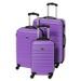 FRANCE BAG Set de 3 Valises Rigide ABS 4 Roues 55-65-70cm Violet - Photo n°1