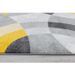 GALA Tapis de salon en polypropylene - 120 x 160 cm - Jaune - Motif Circulaire - Photo n°3