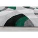 GALA Tapis de salon en polypropylene - 120 x 160 cm - Vert - Motif Circulaire - Photo n°3