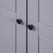 Garde-robe 3 portes Gris 118x50x171,5 cm Pin Assortiment Panama - Photo n°3