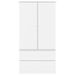 Garde-robe ALTA blanc 90x55x170 cm bois massif de pin - Photo n°4