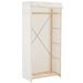 Garde-robe Blanc 79 x 40 x 170 cm Tissu 2 - Photo n°1