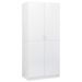 Garde-robe Blanc brillant 90x52x200 cm Stubo - Photo n°1