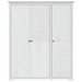 Garde-robe BODO blanc 146x53,5x173 cm bois massif de pin - Photo n°3