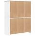 Garde-robe BODO blanc 146x53,5x173 cm bois massif de pin - Photo n°6