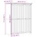 Garde-robe BODO blanc 146x53,5x173 cm bois massif de pin - Photo n°8