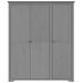 Garde-robe BODO gris 146x53,5x173 cm bois massif de pin - Photo n°3