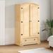 Garde-robe Corona 102x52x186 cm bois de pin massif - Photo n°1