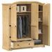 Garde-robe Corona 151,5x52x170 cm bois de pin massif - Photo n°1