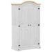 Garde-robe Corona blanc 102x52x186 cm bois de pin massif - Photo n°2