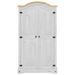 Garde-robe Corona blanc 102x52x186 cm bois de pin massif - Photo n°4