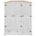 Garde-robe Corona blanc 151,5x52x186 cm bois de pin massif - Photo n°4