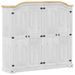 Garde-robe Corona blanc 194x52x186 cm bois de pin massif - Photo n°2