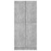 Garde-robe Gris béton 82,5x51,5x180 cm - Photo n°6