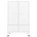 Garde-robe industrielle Blanc 67x35x107 cm Acier - Photo n°3