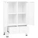 Garde-robe industrielle Blanc 67x35x107 cm Acier - Photo n°6