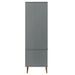 Garde-robe MOLDE Gris 90x55x175 cm Bois massif de pin - Photo n°6