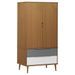 Garde-robe MOLDE Marron 90x55x175 cm Bois massif de pin - Photo n°2