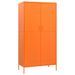 Garde-robe Orange 90x50x180 cm Acier - Photo n°1