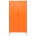 Garde-robe Orange 90x50x180 cm Acier - Photo n°4