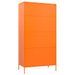 Garde-robe Orange 90x50x180 cm Acier - Photo n°6