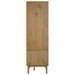 Garde-robe OTTA Marron et blanc 76,5x53x172 cm Bois massif pin - Photo n°5