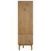 Garde-robe OTTA Marron et gris 76,5x53x172 cm Bois massif pin - Photo n°5