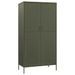 Garde-robe Vert olive 90x50x180 cm Acier - Photo n°2