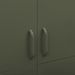 Garde-robe Vert olive 90x50x180 cm Acier - Photo n°7