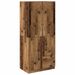 Garde-robe vieux bois 80x52x180 cm bois d'ingénierie - Photo n°1