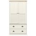 Garde-robe VIGO blanc 90x55x176 cm bois massif de pin - Photo n°4