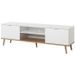 GÖTEBORG Meuble TV scandinave blanc - L 160 cm - Photo n°1