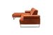 Grand canapé d'angle gauche tissu orange et métal noir Kustone 314 cm - Photo n°9