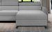 Grand canapé panoramique convertible tissu anthracite avec coffre Konba 370 cm - Photo n°4