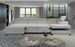 Grand canapé panoramique convertible tissu anthracite avec coffre Konba 370 cm - Photo n°4