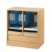 Grand classeur à rideau OFFICE 76 cm – Armoire de bureau large compacte avec dossiers suspendus - Photo n°1