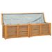 Grand coffre de rangement de jardin et sac 200x50x53 cm bois massif teck - Photo n°5