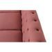 Grand fauteuil chesterfield velours rose Itish - Photo n°6