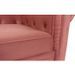 Grand fauteuil chesterfield velours rose Itish - Photo n°8