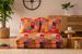 Grand fauteuil convertible 2 places multipositions patchwork Talya 120 cm - Photo n°2