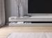 Grand meuble TV suspendu 4 tiroirs bois blanc mat et gris laqué Kapan 280 cm - Photo n°3